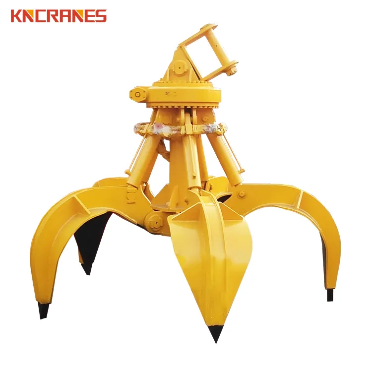 Kinocranes torna jardas de raspagem de aço da casca de laranja escavadeira de grafo usando 500kg hidráulica elétrica