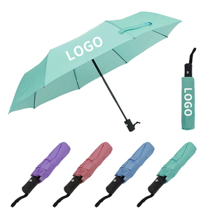 Ombrello pieghevole leggero antivento con Logo personalizzato in colori pastello assortiti per regali aziendali - Product Image 2