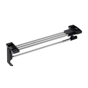 Clothing Organizer Telescopic <b>Hanging</b> Rod <b>Wall</b> Mounted Pull Out <b>Storage</b> Hooks Rectangle Minimalist Style Y02 - Product Image 1