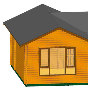 Salle de stockage extérieure britannique préfabriquée petite maison d'hôtes modulaire petite maison en bois préfabriquée familiale <span class=keywords><strong>sur</strong></span> roues - Product Image 1