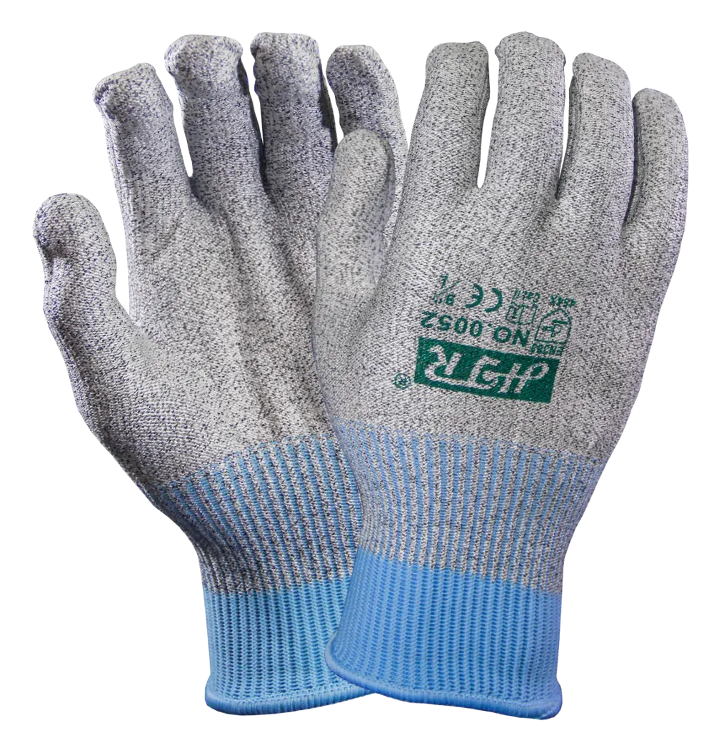 Gants de travail anti-coupures tricotés en fil de verre HPPE, de haute qualité, avec revêtement PU, gants de protection des doigts