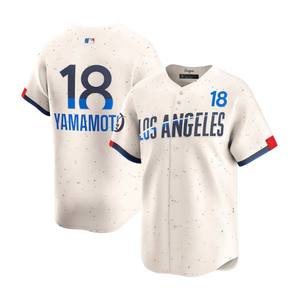 Jersey Baseball Pria Los Angeles City Connect 2025, Ukuran Besar, Custom, dengan Logo Bordir Jahitan, Seragam - Product Image 5