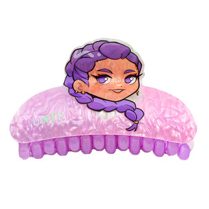 Niedliche Dämonen-Mädchen Haaraccessoires Kpop Hexenjagd Cartoon-Charakter Krallen-Acryl-Kopfschmuck - Product Image 6