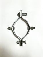 Collier de serrage réglable en acier pour poteaux ronds de 2 à 5 pouces de diamètre (50-127 mm) – Raccord pour câble électrique