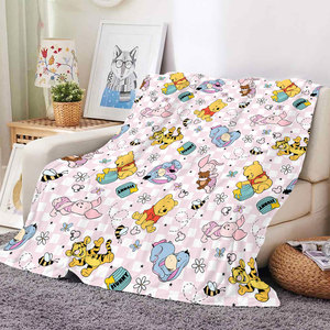 Manta de Franela Personalizada de Fábrica para Niños, Manta de Sofá para Bebés, Manta para Siesta, Lindas Mantas de Osito para Niños y Niñas - Product Image 5