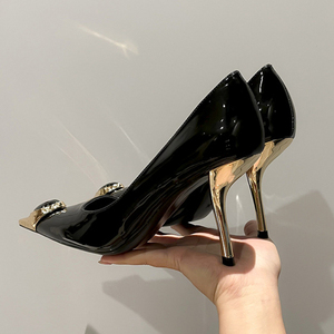 7CM/9CM Hot Selling Zandalias Glitter Rhinestone Talon Femmes Summer Shoes Rhinestone Fashion <b>Heels</b> - Product Image 5