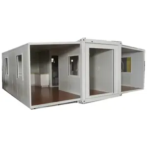Portable 2 Bedroom Luxury Homes Modular Expandable Container House With Full Bathroom