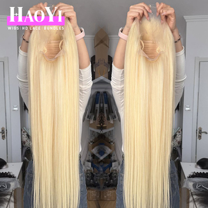 Perruque en cheveux humains blonds 613 en gros, perruque complète en dentelle de cheveux vierges 613 de 30 à 40 pouces, perruques complètes en dentelle de cheveux humains lisses et soyeux - Product Image 4