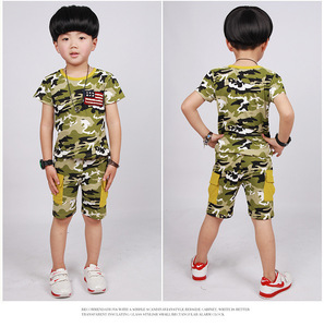 Conjunto de Ropa Infantil de Dos Piezas, Estilo Chino, Camuflaje - Product Image 2