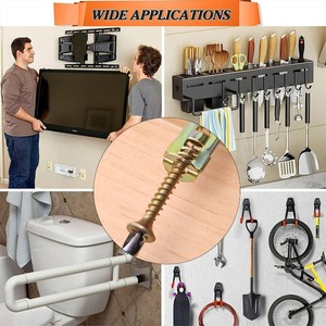 <span class=keywords><strong>Vis</strong></span> autotaraudeuses en acier et ancres autoperceuses Application facile Cloisons sèches Plaque de plâtre Cheville Boulons d'<span class=keywords><strong>expansion</strong></span> en métal - Product Image 6