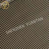 Tissu de fibre tissée mélangée de carbone 200g aramide de kelvar jaune en forme de I modifier