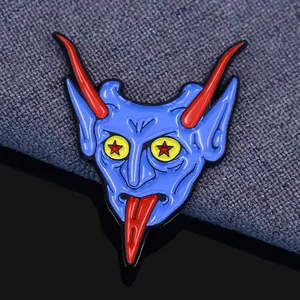 Corporate Promotional Craft Gift Supplier Custom Demon Beast Anime Processing Enamel Pin Badges