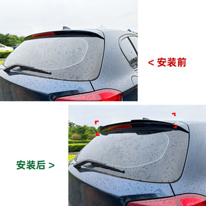 Bmw Rear Spoiler Wing Shaped Piano Black Carbon Fiber Texture Abs Material For F20 F21 118i 120i 2011 2019 - Product Image 4