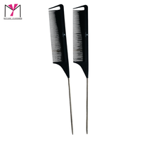 Outils de coiffure avec logo personnalisé Muyang Brosse de bord avec logo Outils d'extension de cheveux Brosse de contrôle des bords