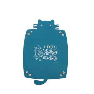 Bandeja de Dados de Cuero PU con Forma de Gato, Linda y Moderna, para Juegos de Mesa, Organizador de Escritorio Impermeable, Venta al por Mayor - Product Image 3