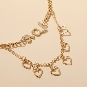 Bracelet Bras Dores Avec Pendentifs Coeur Acier Bracelet Inoxidable Pour <span class=keywords><strong>Le</strong></span> Bras - Product Image 4