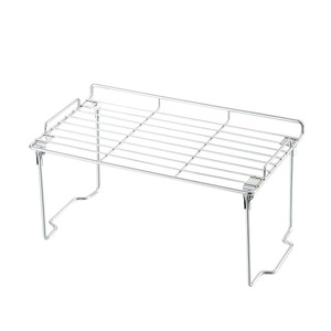 Ripai Stainless Steel Kitchen Storage Rack 39cm Foldable Multi Function Spice Pot Organizer <b>Desktop</b> Shelf - Product Image 4