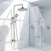 Ensemble de douche XILAIDUN de haute qualité avec réglage en hauteur, douche à effet pluie en laiton massif