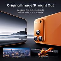 Protection d'objectif d'appareil photo pour iPhone 17 Pro Max – Film de protection intégré en verre trempé métallique AR pour écran arrière de caméra