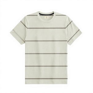 เสื้อยืดแขนสั้นผู้ชาย ผ้าถักเนื้อนุ่ม คุณภาพสูง สไตล์ลำลอง  รับสกรีนโลโก้ด้านหน้า ไซส์ใหญ่พิเศษ ผ้าฝ้าย 100% เป็นมิตรต่อสิ่งแวดล้อม แห้งเร็ว - Product Image 1