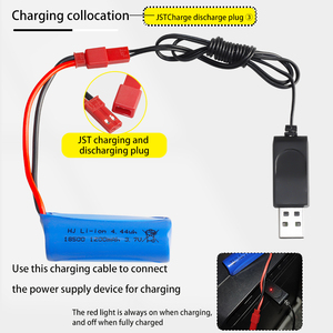 1200 мАч Цилиндрические литий-ионные аккумуляторы для электрических игрушек автомобиля оптом Usb перезаряжаемые 3,7 В литий-ионный аккумулятор - Product Image 5