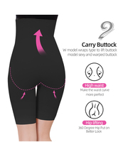 S-SHAPER Shorty sculptant sans couture taille haute pour femme, effet ventre plat, rehaussement des hanches, compression fine, respirant
