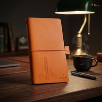 Service d'impression OEM, carnet en cuir artisanal, carnet de voyage, papier ligné, journal personnalisé, carnet d'écriture A5