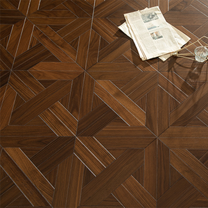 Parquet en noyer noir multicouche AVANTIMORA, durable, émaillé, E0 E1 CE, brillant, grade AB, 12 mm 15 mm, pour les lieux sportifs - Product Image 1