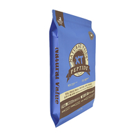Sacs d'emballage en papier kraft avec fermeture éclair en plastique thermoscellable, impression personnalisée, pour fruits secs, chips et autres aliments