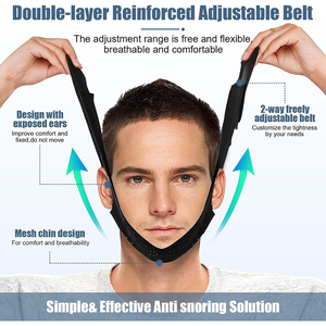 Großhandel verstellbare atmungsaktive Anti-Schnarch-Geräte V Face Shaping Correction <span class=keywords><strong>Belt</strong></span> Kinnriemen zum Schlafen - Product Image 3