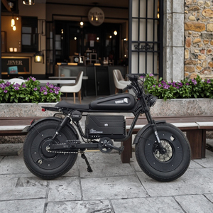 Motocicleta Eléctrica Todoterreno de Largo Alcance para Adultos, con Neumáticos Anchos, Estilo Retro, Alto Torque, Batería de Litio Integrada - Product Image 5