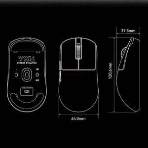 Mouse ATK X VXE <span class=keywords><strong>Dragonfly</strong></span> R1 <span class=keywords><strong>Pro</strong></span>, Ligero, 48G, Modo Dual, PAW3395, 26000DPI, 4Khz, Mouse para Juegos Esports, para Juegos FPS - Product Image 5