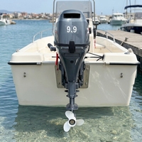 Moteur hors-bord 4 temps 9,9 CV en alliage d'aluminium HSP, neuf, avec commande à barre, le plus vendu pour bateaux de pêche en mer