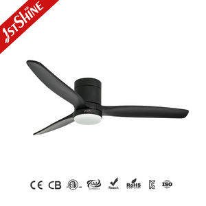 Ventilatore da soffitto a 1 soffitto con montaggio a filo nero intelligente con controllo a soffitto basso ventilatore da soffitto a LED con luce - Product Image 1