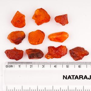 Piedra Preciosa Natural de Cornalina en Bruto, Ágata Natural de 10-15 mm para Joyería, 10 Piezas, Piedras Curativas Irregulares de Color Naranja - Product Image 2