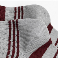 ZHOGNDE femmes école automne hiver nouveau style noir blanc rayé vintage mi-mollet scrunch coton équipage chaussettes