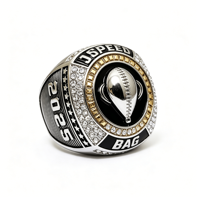 Fabrik Sortierte Muster Personalisiertes Design Geschenk Vollstahl Sport-Ring Neue Meisterschaftsringe