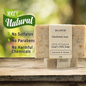 Savon fait main personnalisé 100% naturel au <span class=keywords><strong>lait</strong></span> de chèvre non parfumé pour l'eczéma, le <span class=keywords><strong>psoriasis</strong></span> et les peaux sèches et sensibles - Product Image 3