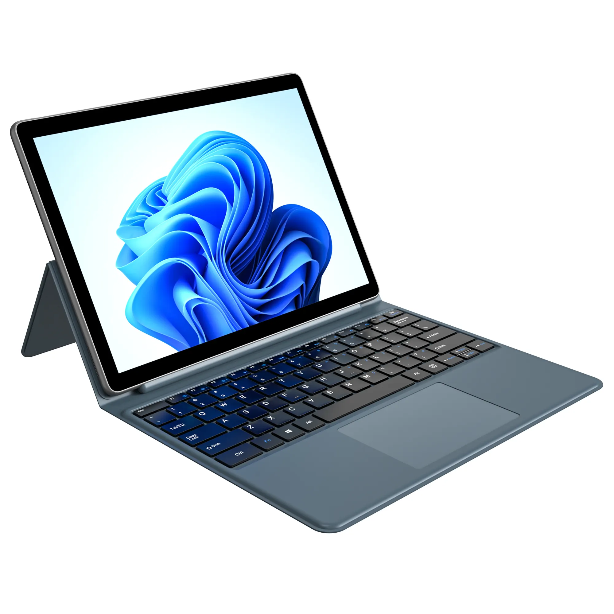 노트북 태블릿 PC 2 in 1 가상 키보드/스타일러스가있는 쿼드 코어 프로세서
