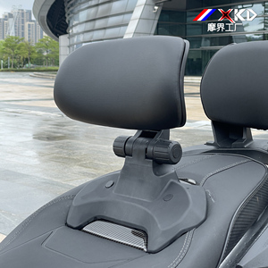 Pour Yamaha NMAX155, siège arrière pliable universel à haute résilience, siège de <span class=keywords><strong>scooter</strong></span> télescopique, dossier de voyage, sièges de moto, dossiers - Product Image 2