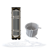 Chauffe-eau Monobloc OEM ODM SUS304 316L Duplex2205 pompe à chaleur avec serpentin ondulé pour eau chaude