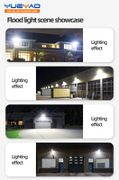Projecteur LED Commercial Extérieur 30W 50W 100W 150W 200W Étanche IP66 pour Aménagement Paysager, Façade de Bâtiment, Parking, Large Plage de Tension