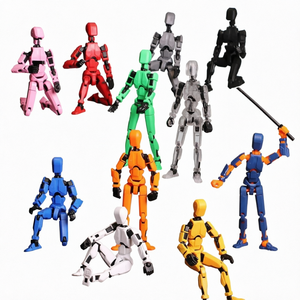 Ensemble de figurines robotiques articulées, modèle de mannequin mobile imprimé en 3D pour la modélisation, l'affichage et le jeu créatif - Product Image 1