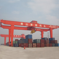 Grue résistante pour rivière, récipient de meuleuse, Performance Stable et robuste, 120 tonnes 70t, expédition vers un port maritime