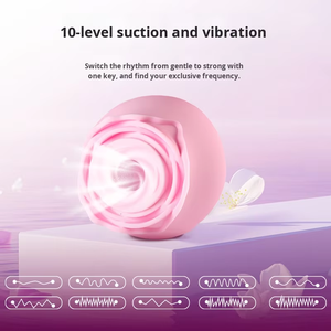 Вибратор в форме розы с градиентным цветом, стимулятор клитора, мягкий силикон, перезаряжаемый, тихий, секс-игрушка для женщин и пар - Product Image 4