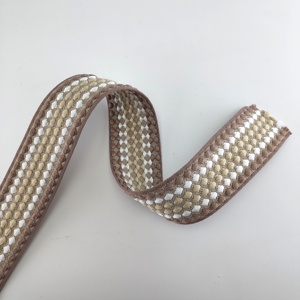 5cm rộng dày 3mm Màu ngọc trai hạt màu dải thời trang vành đai Polyester jacquard vải - Product Image 5