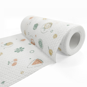 Toalla de cocina <span class=keywords><strong>lavable</strong></span> desechable con absorción de aceite y agua, <span class=keywords><strong>papel</strong></span> de cocina de etiqueta privada, fuerte y grueso, precio de fábrica - Product Image 1