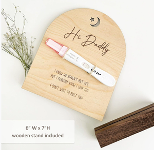 <span class=keywords><strong>Annonce</strong></span> de <span class=keywords><strong>grossesse</strong></span> surprise pour bébé 2025, test de <span class=keywords><strong>grossesse</strong></span>, souvenir en bois, livraison directe - Product Image 2