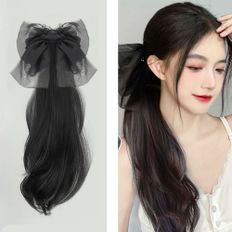 Women's Fashion <b>Pony</b> Tail Ribbon Tinkers Premium Human <b>Hair</b> <b>Extensions</b> - Product Image 1