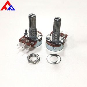 Potentiomètre rotatif et potentiomètre à axe plat à 3 broches WH148 10kb 50kb pour la vente en gros aux fabricants - Product Image 5